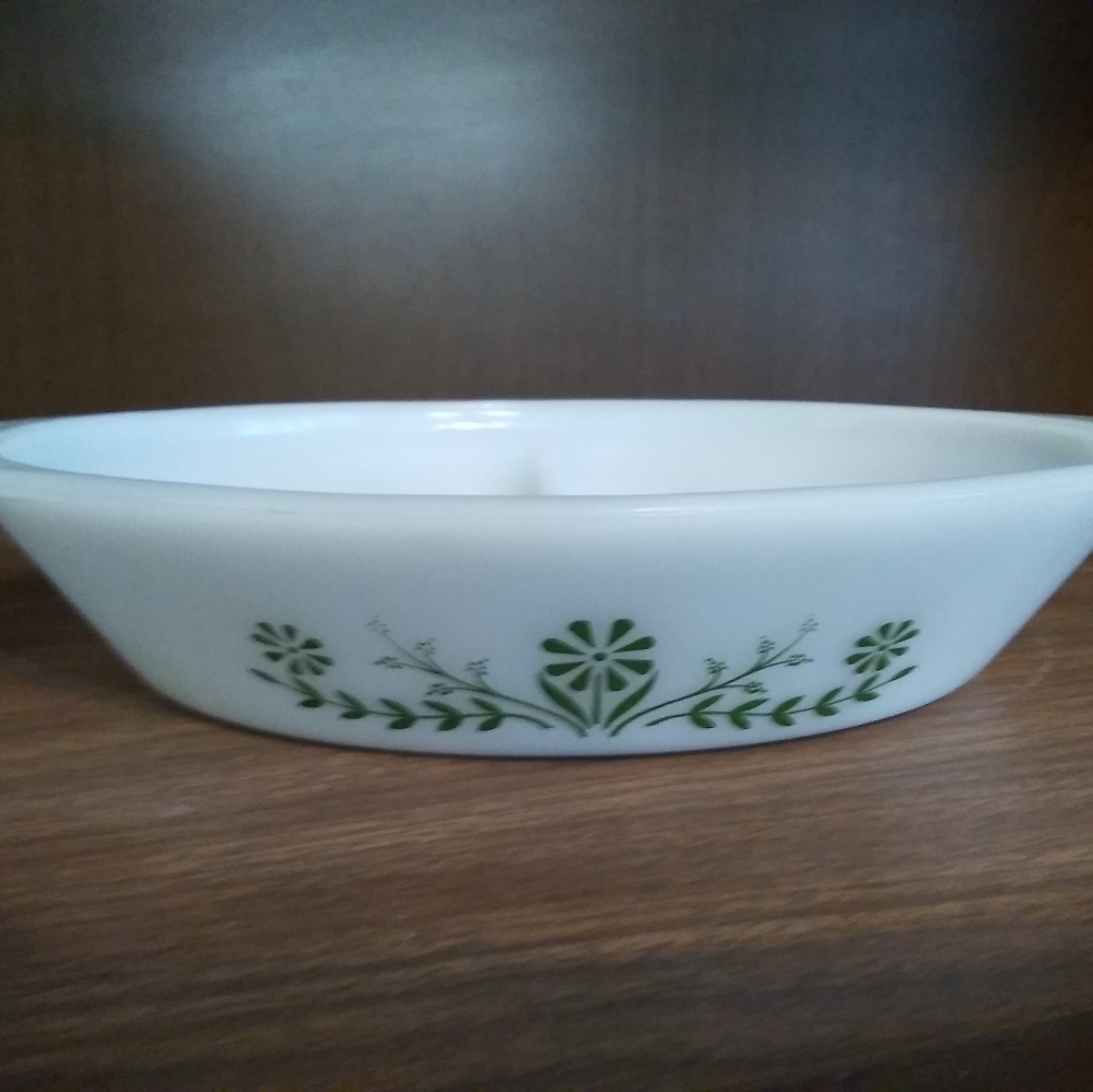 Glasbake Divided Vintage Dish